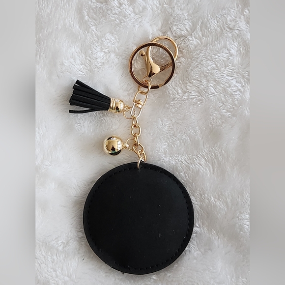 Designer Inspired Sparkling Monogram Logo Keychain Bag Charm - Picture 3 of 3